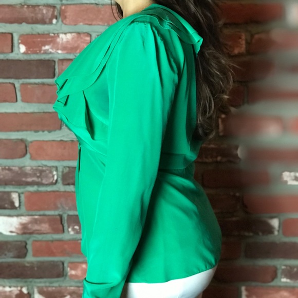 V-neck wrap blouse - Picture 5 of 7